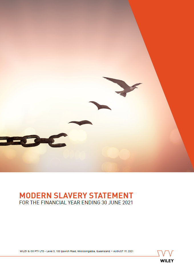 Wiley's modern slavery statement FY21